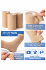 6  X 5 Yard Self-adhesive Cohesive Bandage Wrap  coban Style      Pack Of 3 Rolls