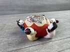 Vintage Unbranded Asian Theme Pin Cushion 6 Figures Sitting
