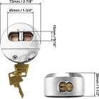 3 Pcs Keyed Alike Lock Hidden Shackle Lock Puck Trailer Padlock  2 7 8 
