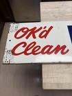 Vintage Pure Motor Oil  Restroom Sign Ok   d Clean 46 X 10