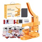 55mm Square-shaped Square Fridge Magnet Pin Button Maker Press Machine