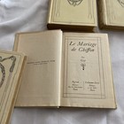 Set Of Four Vintage Antique French Books