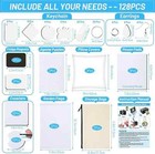 128 Pcs Sublimation Blanks Products  Sublimation Starter Kit With Instruction M