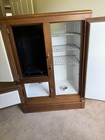 Antique Oak Ice Box Wood