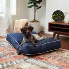 South Pine Porch Charlie Rectangle Indoor outdoor Pillow Style Dog Bed Navy