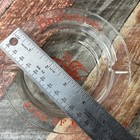 Vintage Budweiser King Of Beers Red clear 5  Glass Cigarette Promo Ashtray