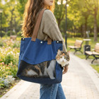 Single-shoulder Pet Dog Cat Carrier Travel Tote Bag Breathable Comfort Bag Soft