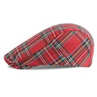  Men s Striped Plaid Newsboy Hat Cabbie Beret Ivy Flat Cap Plaid-multicolor D
