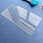 Sashiko Stencil  Wavy Pattern For Hand Quilting And Embroidery  1 Cm Wavy Patter