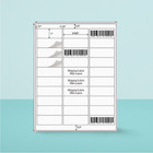 1  X 2-5 8  Address Labels 900 Labels For Laser Inkjet Printers 8 5   11  White