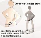 2 Pcs Funny Bbq Stand Man Hot Dog Holderreusable Stainless Steel Hotdog And S   