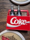 Vintage Coca-cola Refrigerator Magnets Lot Of 8 Logo Asst  1 Ornaments And Other