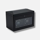 Wolf Men s Black British Racing Storage Double Watch Winder