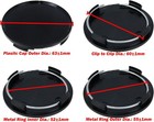 Center Caps 63mm Wheel Rim Hub Center Covers Replacement 60mm Lug To