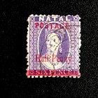 1895 Natal-south Africa-1 2d On 6d Stamp-chalon-victoria-sg Na 114e-used