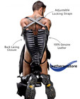 Leather Arm Binder   Adjustable Bdsm Restraint Sleeve