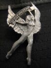 Harley Davidson Vintage Pewter Angel Pin  rare 