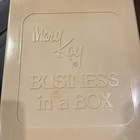 Vintage Mary Kay Travel Business In A Box Mirror Pink Plastic Box With Trays