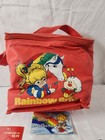 Vintage 1983 Rainbow Brite Soft Side Lunch Box Hallmark Red Socks Wristband  _ah