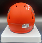 Nick Chubb Signed Autographed Cleveland  Browns Rave Mini Helmet Beckett Bas
