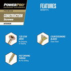 Power Pro Premium Exterior Wood Screws   8 X 1-3 4 inch All-purpose Deck Screws