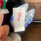 Disney Store Minnie Mouse Christmas Holiday Plush Stocking Red Green Fur Trim