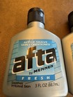 3x Lot Afta After Shave Skin Conditioner 3 Fl Oz Fresh Scent 3oz Ounce Flip Top
