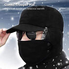Men Winter Trapper Hat Fur Ear Flap Warm Aviator Cap Face Mask Windproof Thermal