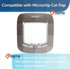 Petsafe Installation Adapter For Microchip Cat Flap  Glass Mounting Adapter