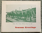 2 Circus Related Christmas Cards   Business Card Hunts Three Ring Circus Rep    
