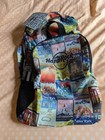 Hard Rock Cafe World Traveler Poster Design Foldable Backpack Nwt