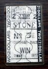 Kentucky Derby 1977 Seattle Slew Wooden Plaque  2 Uncashed Win Ticket      