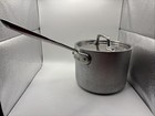 All Clad 2 Qt Quart Saucepan Pot Stainless Steel Usa Tall With Lid