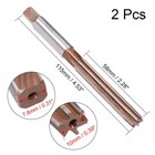 10mm H8 6 Straight Flutes Hand Reamer Alloy Steel Milling Cutter 2pcs