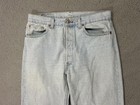 Vintage Levis 501 Jeans Mens 32 Light Wash Blue Straight Leg Denim Made Usa 90s