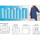 Summer Women Plus Size Blouse Long Sleeve Irregular T Shirt Hem Baggy Tunic Tops