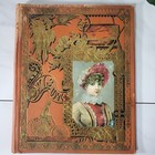 Antique Victorian 1891 Die Cuts Scrapbook Album