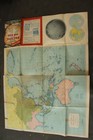 Vintage Folded Map Of The Pacific And The Far East Ca  1939 Hagstrom s