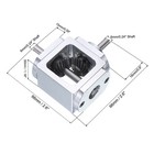 90 Degree Right Angle Bevel Gearbox 1 1 Single Output Shaft 1 Module 20 Teeth