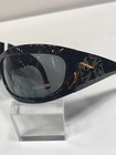 Missoni Black Wraparound Sunglasses Crystal Detail Wide Temples New
