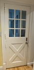 Vintage Solid Wood Dutch Door 9 Lite 30x80 White Cottage Entryway Old 1951-23b