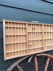 Antique Hamilton Co  Printer s Drawer Letterpress Type Tray Shadowbox - 32 x16 5
