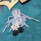 Spider Queen Magnet Web Earrings Set Goth Horror Punk Art Decor Laser Etched New
