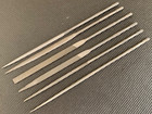Vintage Nicholson No  42030 2-cut Round Handle Needle Files 6pc Set Swiss Made