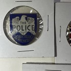 Vintage Lot Of 15 Enamel Lapel Or Hat Pins  Buttons Rock N Roll Bands Metal