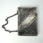 Antique Victorian Sterling Silver Calling Card Case Circa 1890-1895 54 Grams