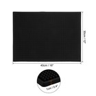 Pvc Bar Mat 16x12x0 4  Non-slip Bar Service Cup Mat Spill Mat Black