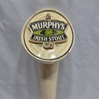 Murphy   s Irish Stout Beer Tap Handle Cream Beige Bar Draft Keg Cracked Face