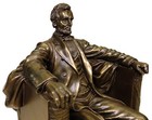 9  President Abraham Lincoln Seated Sculpture Statue Book End Bronze Finish