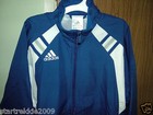 Adidas Boys  Full Zip Windbreaker Jacket  Royal Blue Color  Size Small us nwt